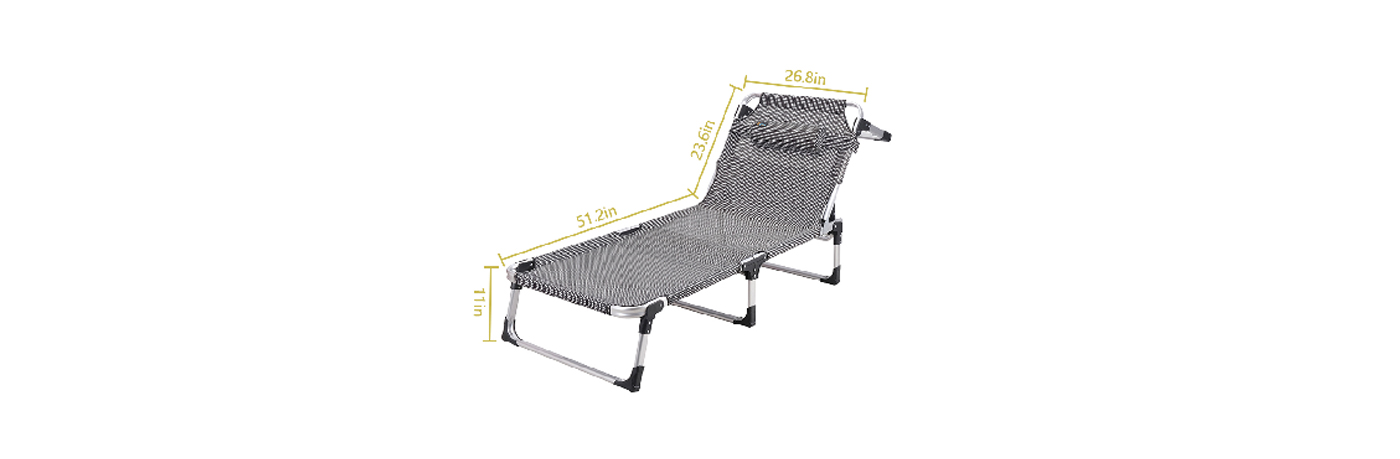 Oeytree Folding Chaise Lounge Chair OT-006
