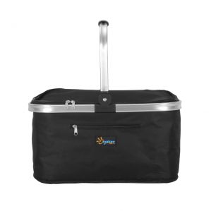 Wholesale Black Collapsible Insulated Picnic Basket