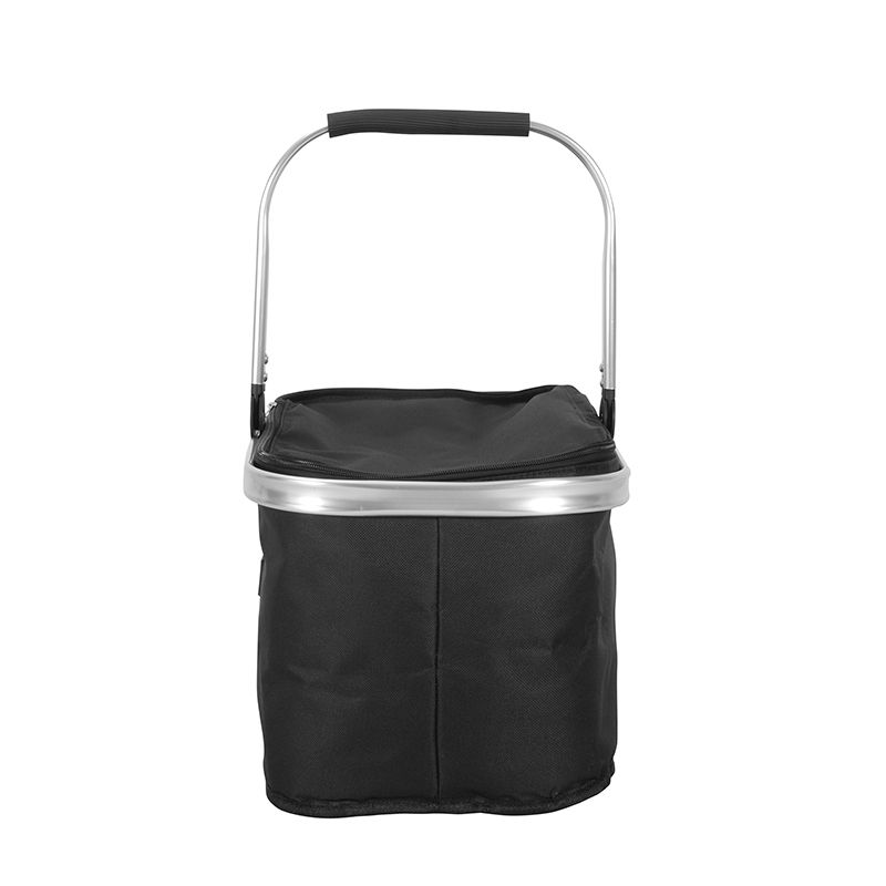 Wholesale Black Collapsible Insulated Picnic Basket